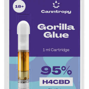 H4CBD Cartridge Gorilla Glue, 95 % H4CBD, 1 ml