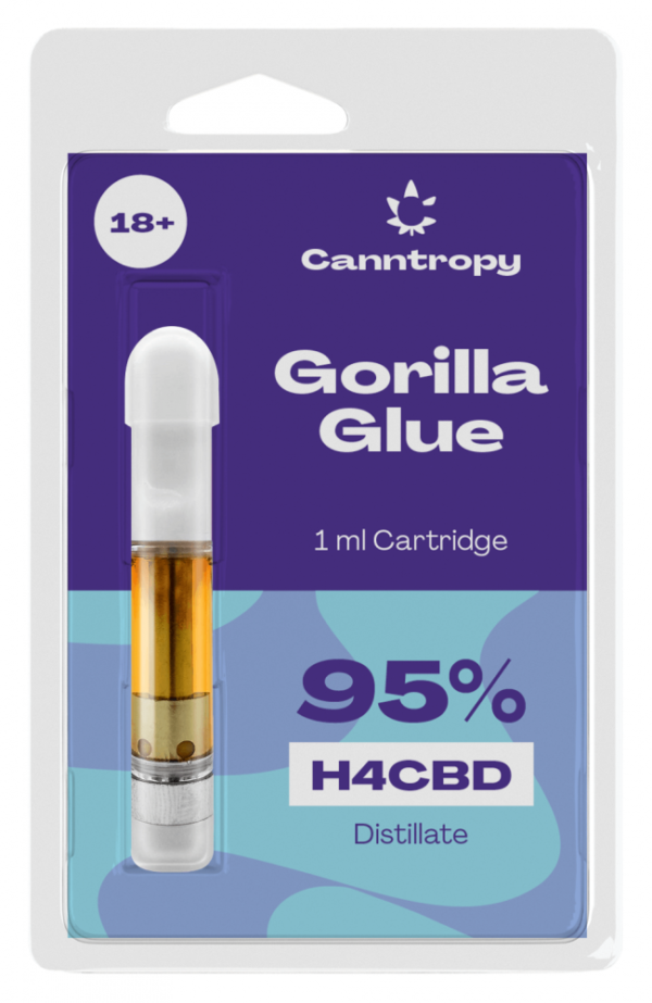 H4CBD Cartridge Gorilla Glue, 95 % H4CBD, 1 ml