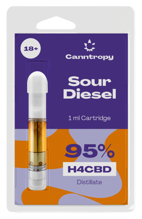 H4CBD Cartridge Sour Diesel 95 % H4CBD 1 ml